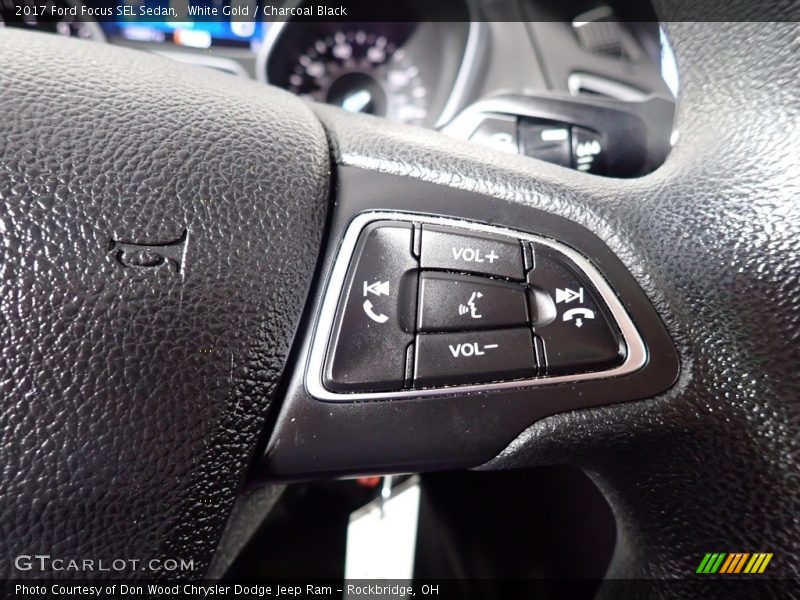White Gold / Charcoal Black 2017 Ford Focus SEL Sedan