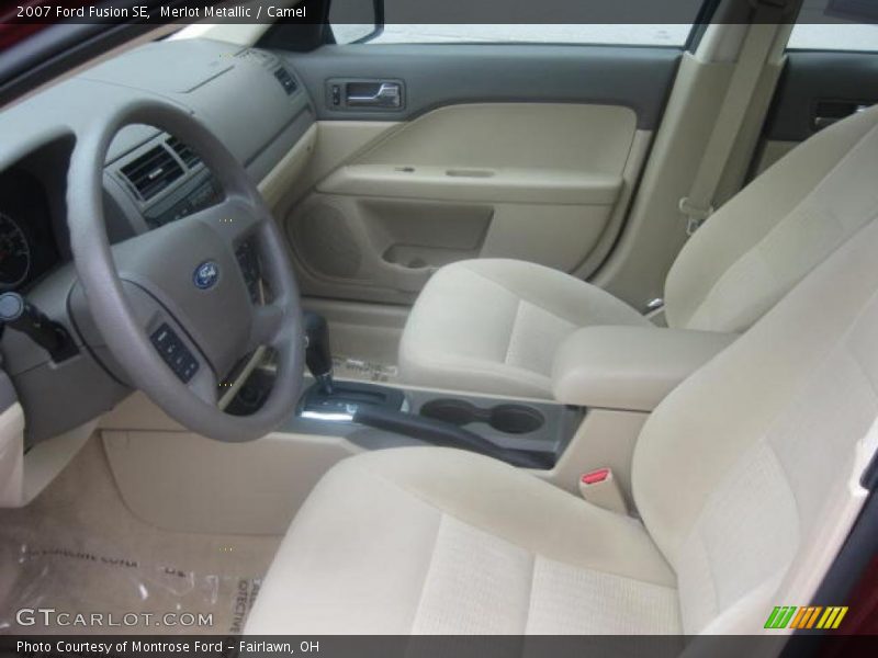 Merlot Metallic / Camel 2007 Ford Fusion SE