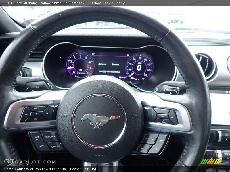 Shadow Black / Ebony 2018 Ford Mustang EcoBoost Premium Fastback