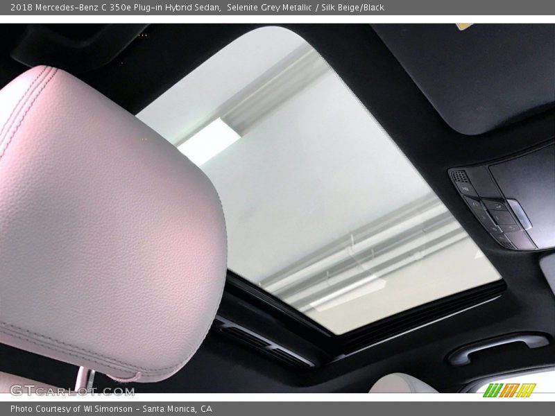 Selenite Grey Metallic / Silk Beige/Black 2018 Mercedes-Benz C 350e Plug-in Hybrid Sedan