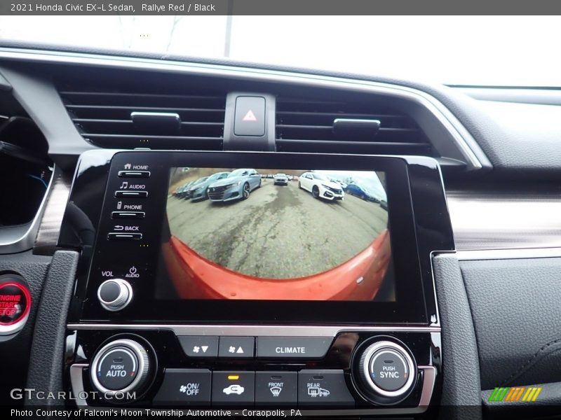 Rallye Red / Black 2021 Honda Civic EX-L Sedan