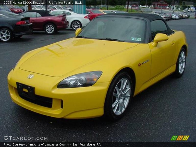 Rio Yellow Pearl / Black 2005 Honda S2000 Roadster
