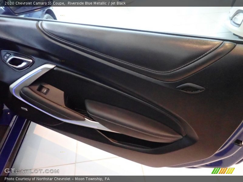 Riverside Blue Metallic / Jet Black 2020 Chevrolet Camaro SS Coupe