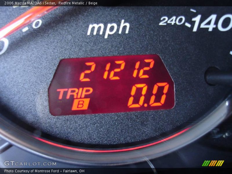 Redfire Metallic / Beige 2006 Mazda MAZDA6 i Sedan