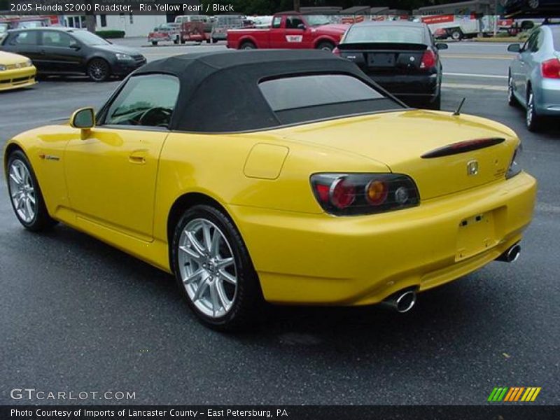 Rio Yellow Pearl / Black 2005 Honda S2000 Roadster