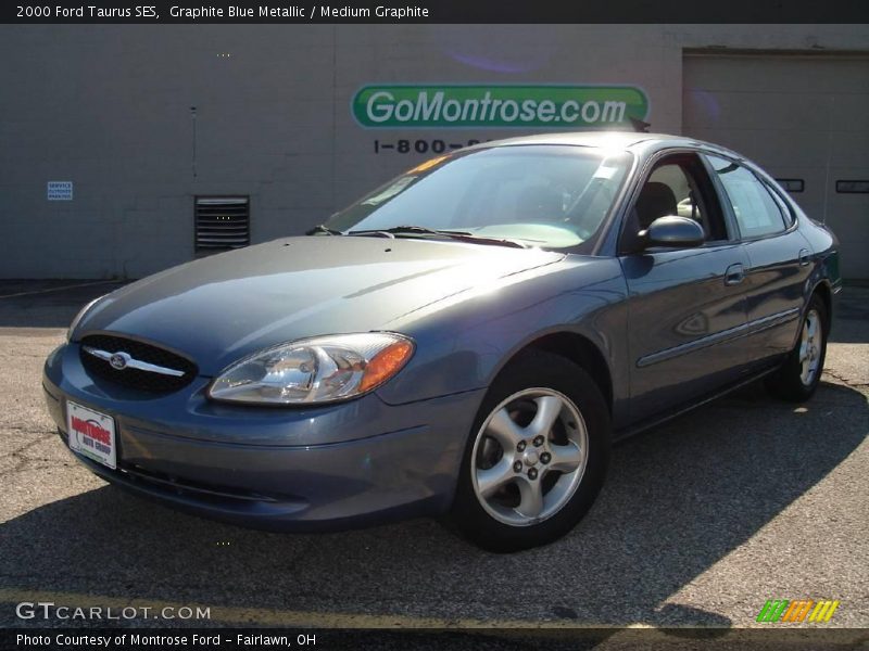 Graphite Blue Metallic / Medium Graphite 2000 Ford Taurus SES