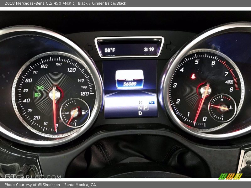 Black / Ginger Beige/Black 2018 Mercedes-Benz GLS 450 4Matic
