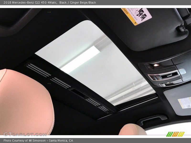 Sunroof of 2018 GLS 450 4Matic