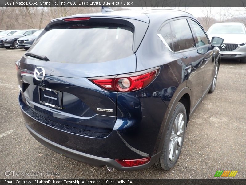 Deep Crystal Blue Mica / Black 2021 Mazda CX-5 Grand Touring AWD