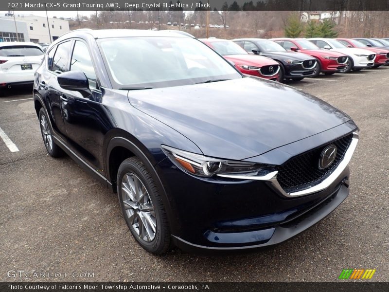 Deep Crystal Blue Mica / Black 2021 Mazda CX-5 Grand Touring AWD