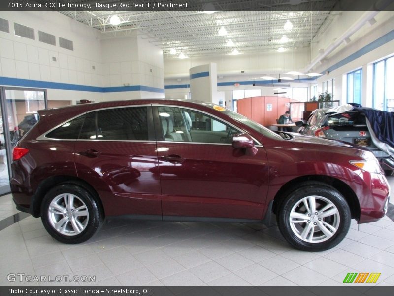 Basque Red Pearl II / Parchment 2015 Acura RDX Technology