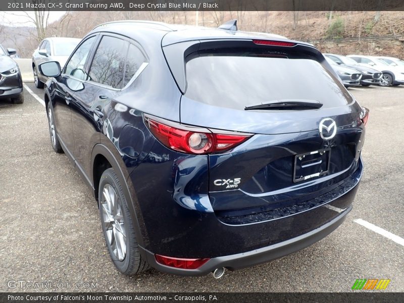 Deep Crystal Blue Mica / Black 2021 Mazda CX-5 Grand Touring AWD