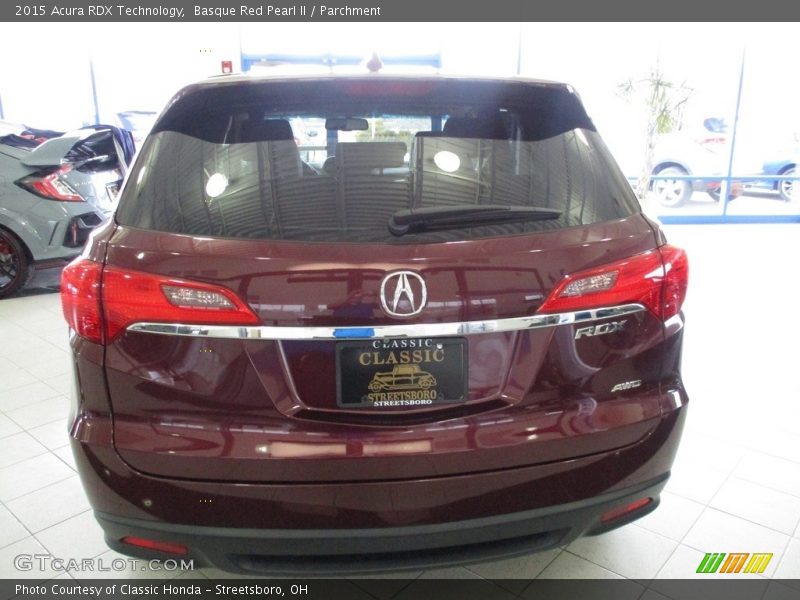 Basque Red Pearl II / Parchment 2015 Acura RDX Technology