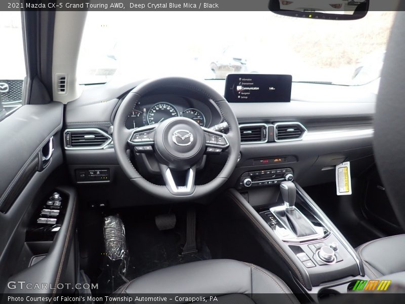 Deep Crystal Blue Mica / Black 2021 Mazda CX-5 Grand Touring AWD