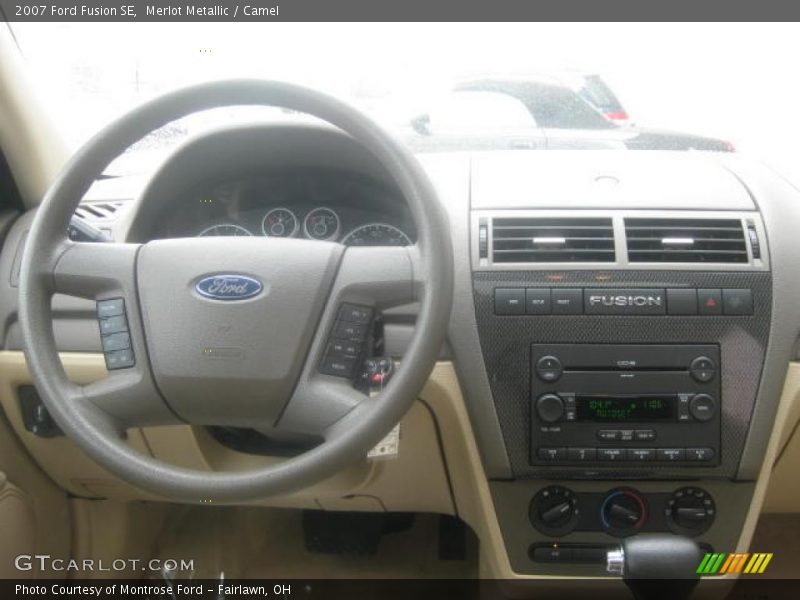 Merlot Metallic / Camel 2007 Ford Fusion SE