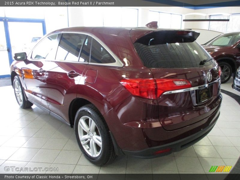 Basque Red Pearl II / Parchment 2015 Acura RDX Technology