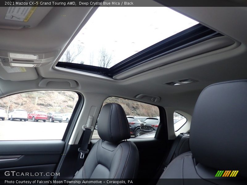 Deep Crystal Blue Mica / Black 2021 Mazda CX-5 Grand Touring AWD