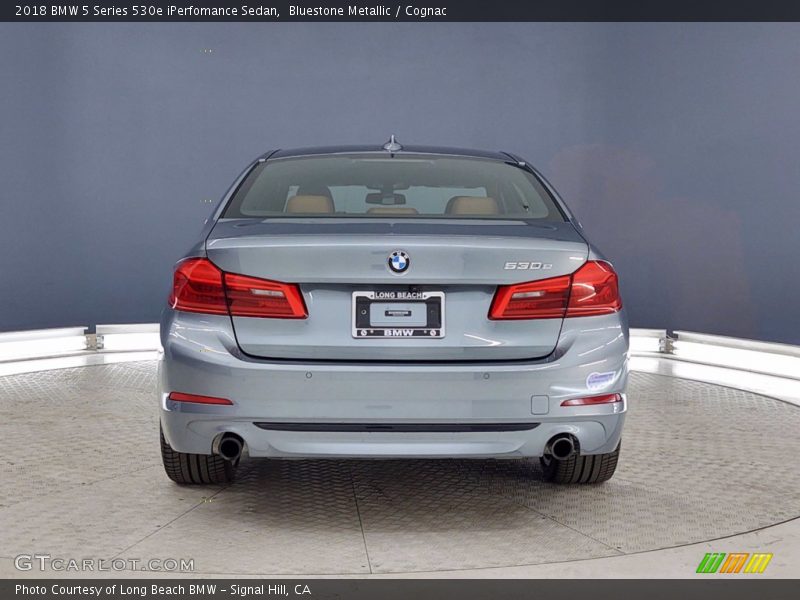 Bluestone Metallic / Cognac 2018 BMW 5 Series 530e iPerfomance Sedan