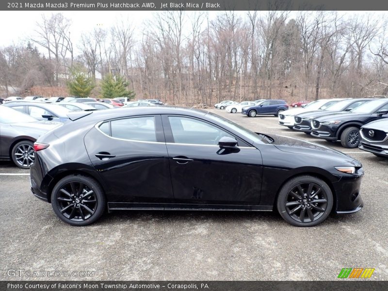 Jet Black Mica / Black 2021 Mazda Mazda3 Premium Plus Hatchback AWD