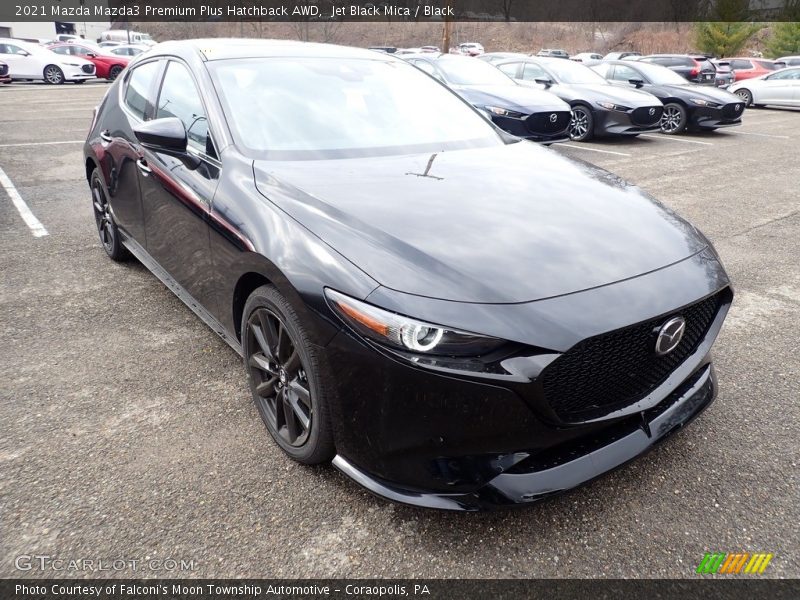 Jet Black Mica / Black 2021 Mazda Mazda3 Premium Plus Hatchback AWD