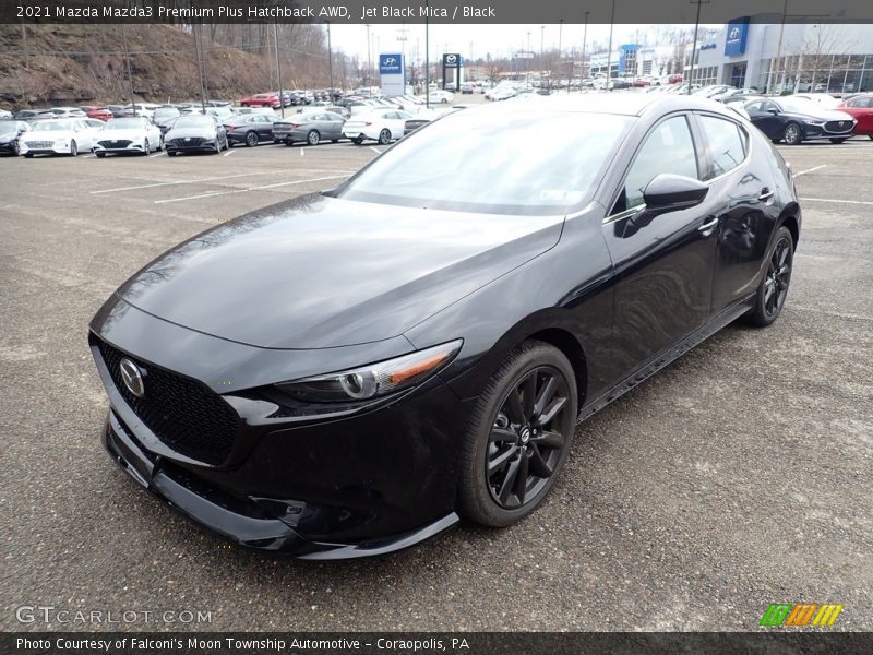 Jet Black Mica / Black 2021 Mazda Mazda3 Premium Plus Hatchback AWD