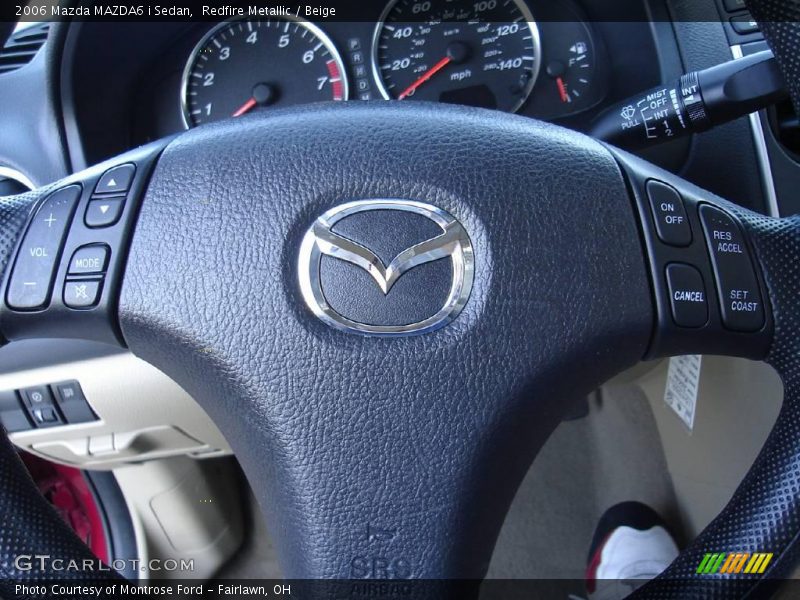 Redfire Metallic / Beige 2006 Mazda MAZDA6 i Sedan