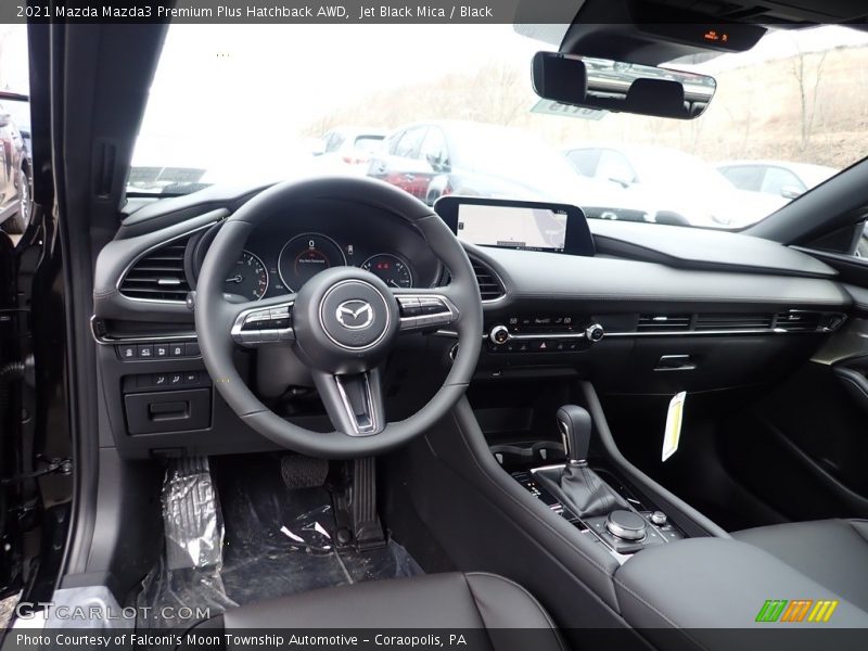 Jet Black Mica / Black 2021 Mazda Mazda3 Premium Plus Hatchback AWD
