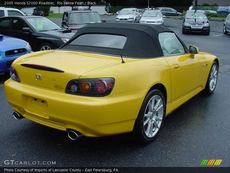 Rio Yellow Pearl / Black 2005 Honda S2000 Roadster