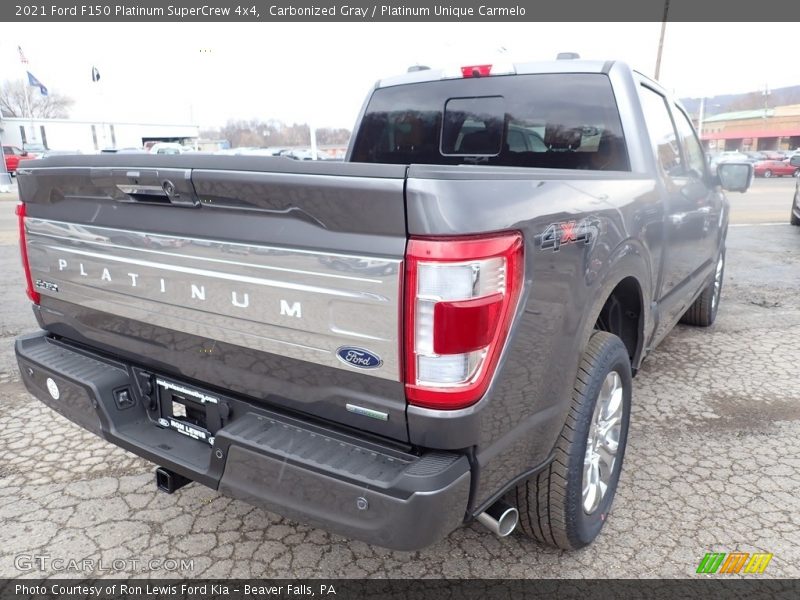 Carbonized Gray / Platinum Unique Carmelo 2021 Ford F150 Platinum SuperCrew 4x4