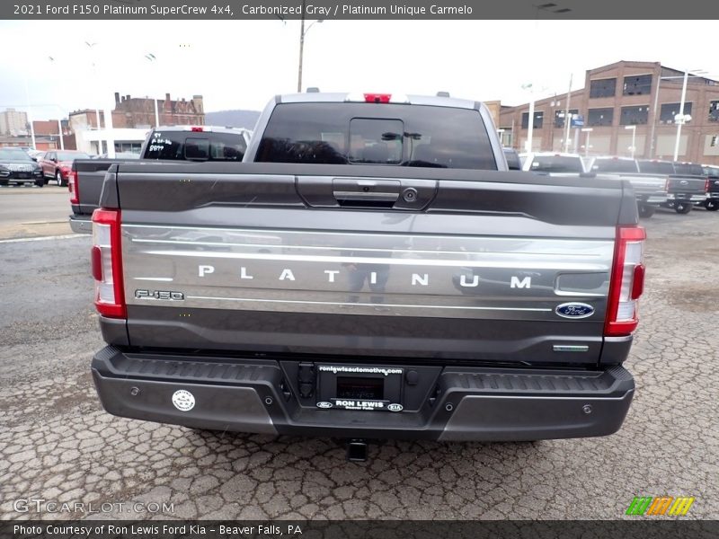 Carbonized Gray / Platinum Unique Carmelo 2021 Ford F150 Platinum SuperCrew 4x4