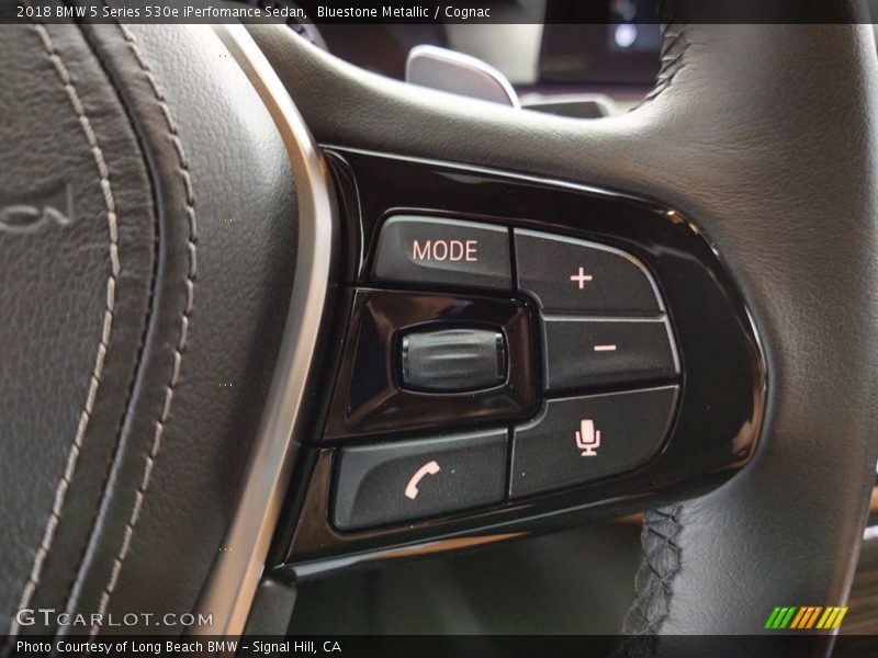 Bluestone Metallic / Cognac 2018 BMW 5 Series 530e iPerfomance Sedan