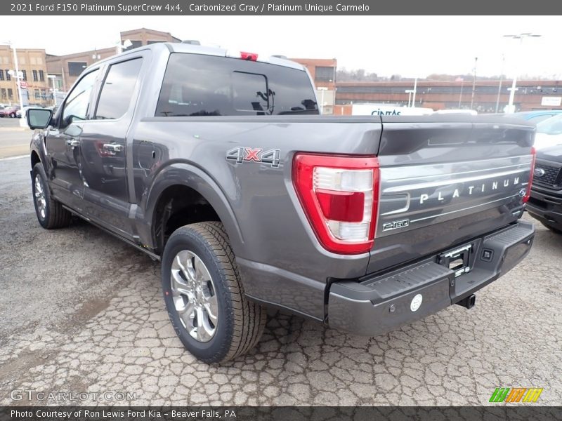 Carbonized Gray / Platinum Unique Carmelo 2021 Ford F150 Platinum SuperCrew 4x4
