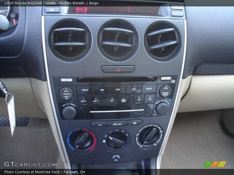 Redfire Metallic / Beige 2006 Mazda MAZDA6 i Sedan