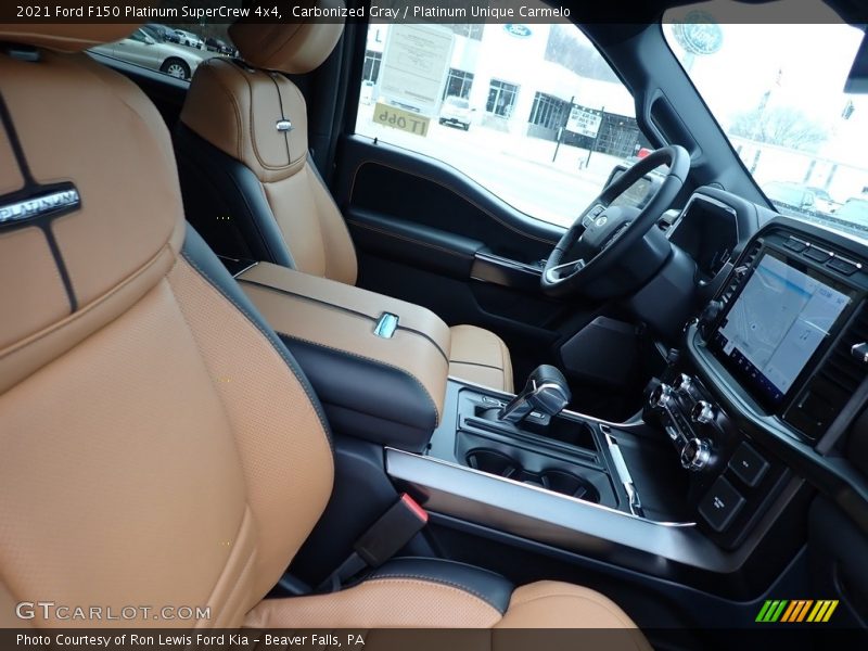 Front Seat of 2021 F150 Platinum SuperCrew 4x4