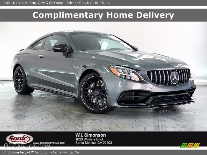 Selenite Gray Metallic / Black 2021 Mercedes-Benz C AMG 63 Coupe