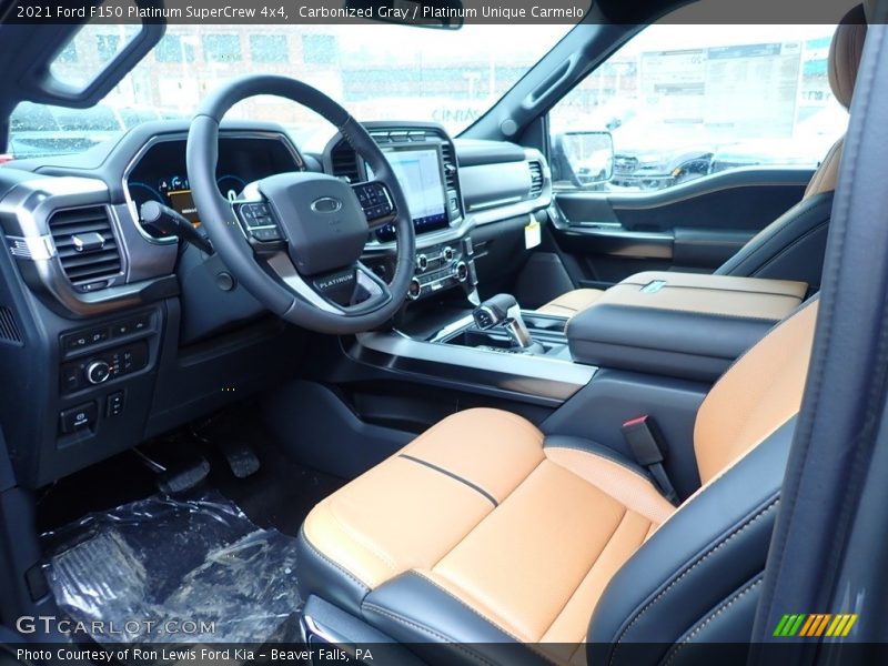  2021 F150 Platinum SuperCrew 4x4 Platinum Unique Carmelo Interior