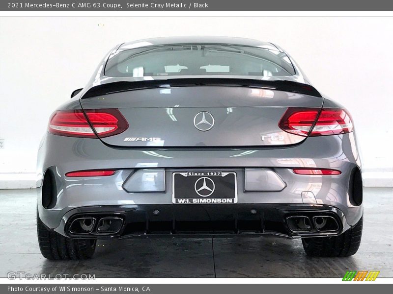 Selenite Gray Metallic / Black 2021 Mercedes-Benz C AMG 63 Coupe