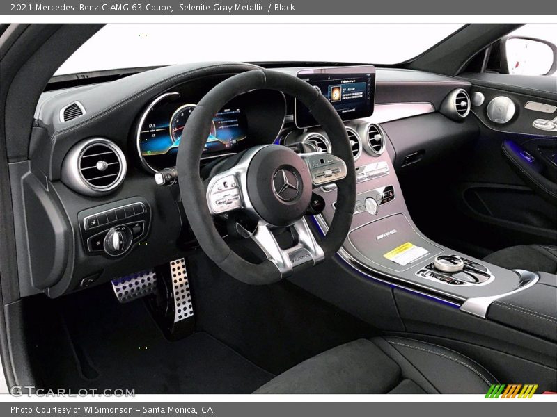 Selenite Gray Metallic / Black 2021 Mercedes-Benz C AMG 63 Coupe