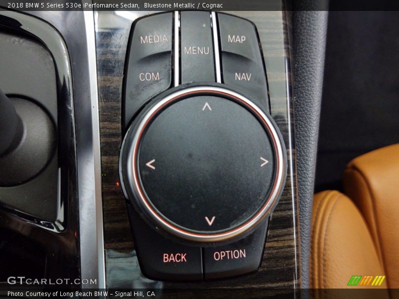 Bluestone Metallic / Cognac 2018 BMW 5 Series 530e iPerfomance Sedan