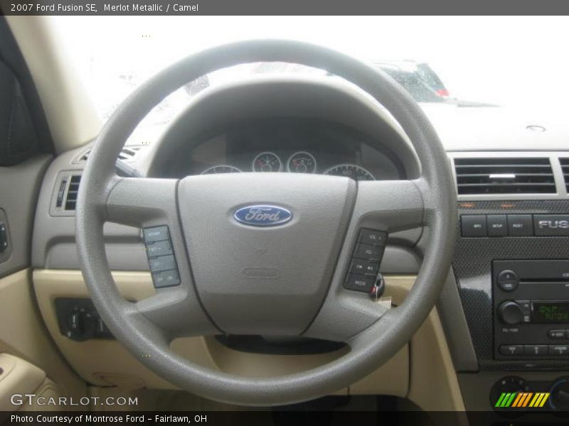 Merlot Metallic / Camel 2007 Ford Fusion SE