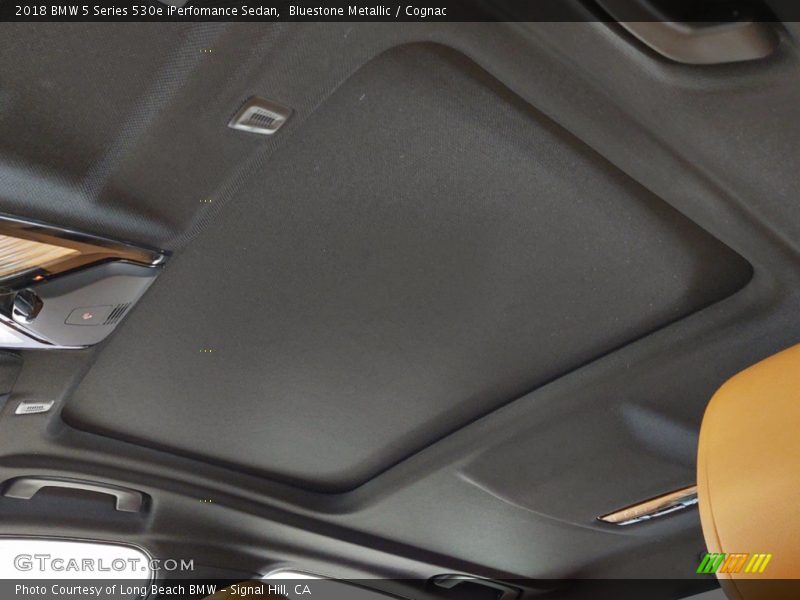 Bluestone Metallic / Cognac 2018 BMW 5 Series 530e iPerfomance Sedan