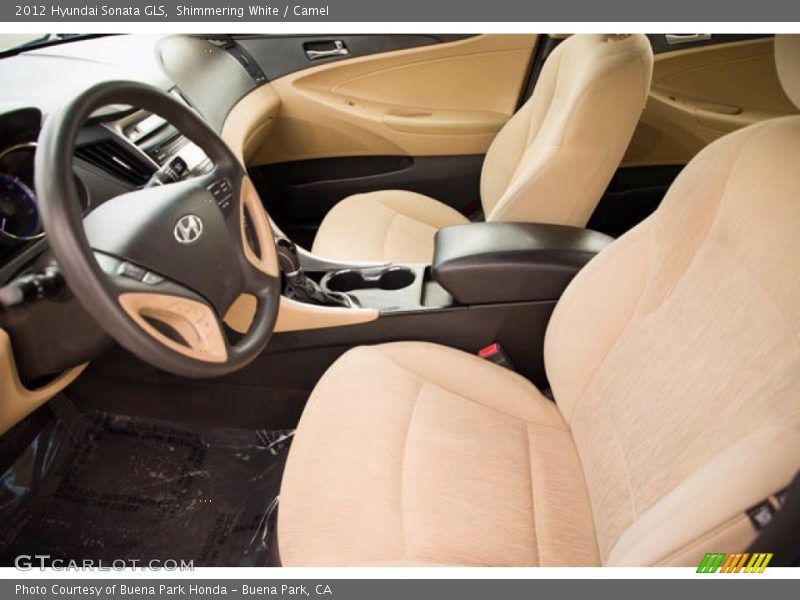 Shimmering White / Camel 2012 Hyundai Sonata GLS