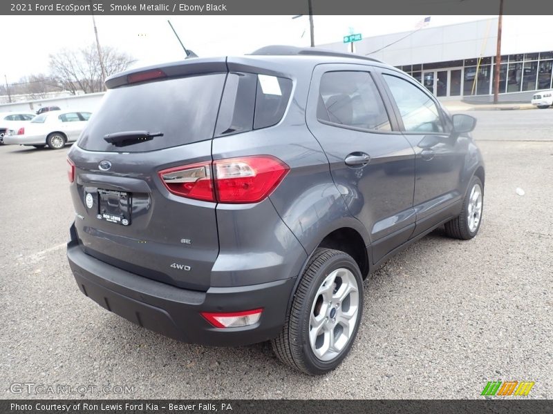Smoke Metallic / Ebony Black 2021 Ford EcoSport SE