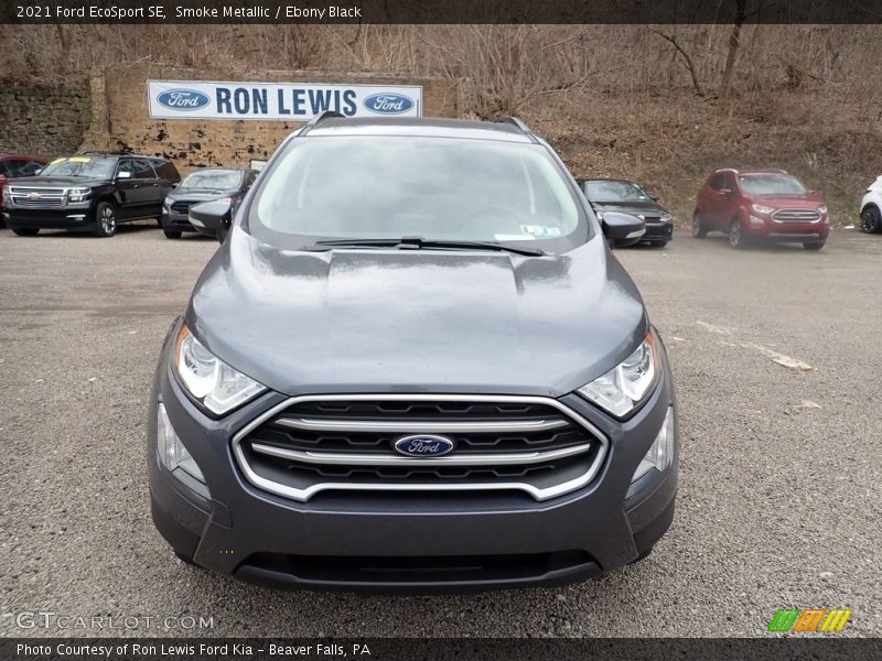 Smoke Metallic / Ebony Black 2021 Ford EcoSport SE