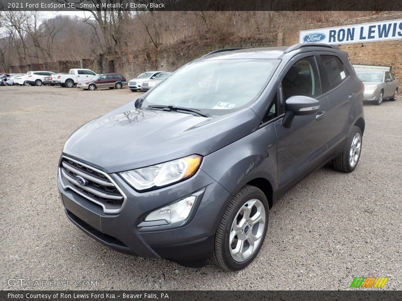 Smoke Metallic / Ebony Black 2021 Ford EcoSport SE