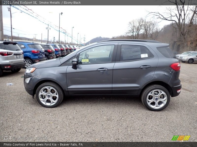 Smoke Metallic / Ebony Black 2021 Ford EcoSport SE