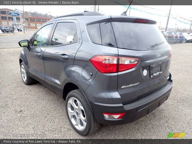 Smoke Metallic / Ebony Black 2021 Ford EcoSport SE