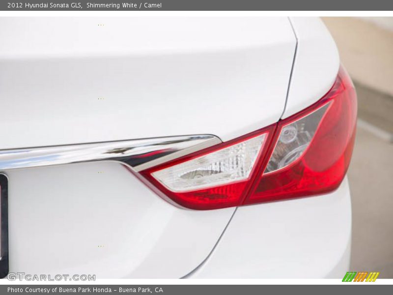 Shimmering White / Camel 2012 Hyundai Sonata GLS