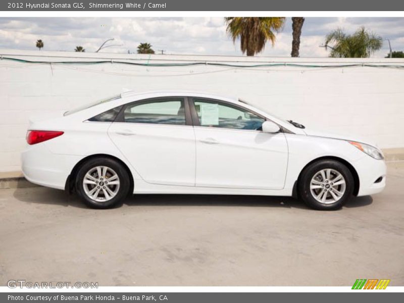 Shimmering White / Camel 2012 Hyundai Sonata GLS