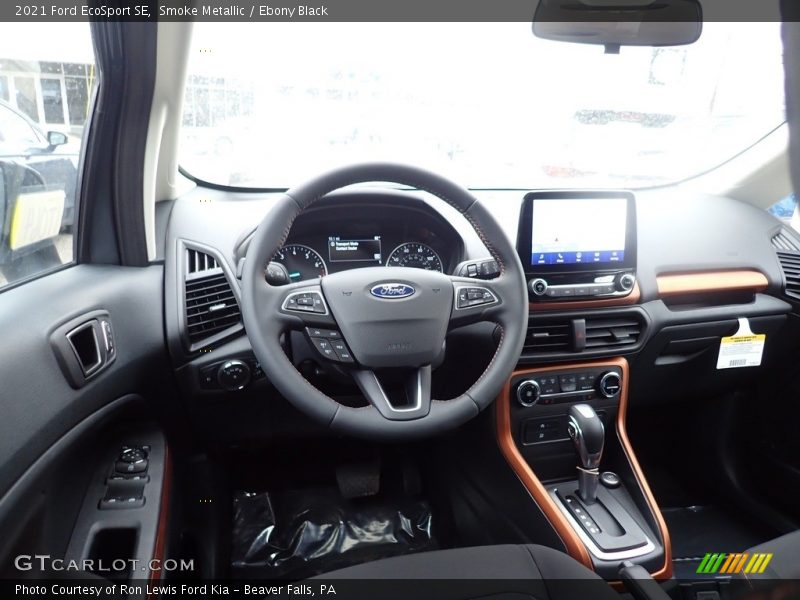 Smoke Metallic / Ebony Black 2021 Ford EcoSport SE